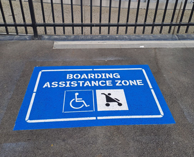 Boarding Assistance Zone decal new